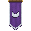 Purpure, a crescent